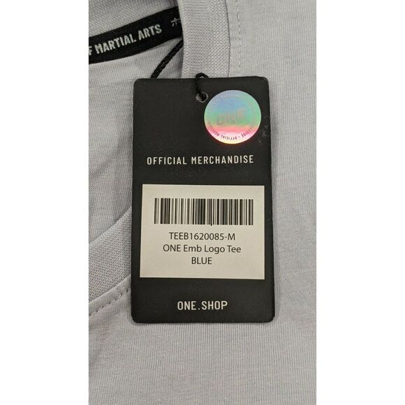 One Official Merchandise Mens Size Medium Light Blue Embroidered Logo T-Shirt - Picture 7 of 7